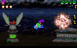 Gameplay of Johnny Bazookatone