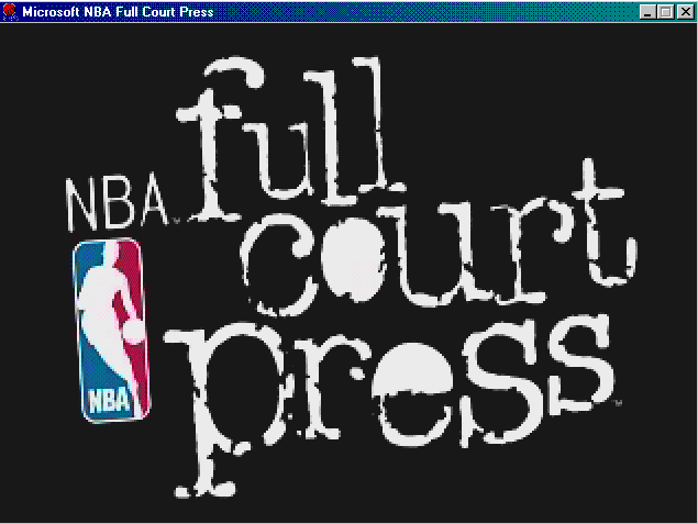 Title screen of NBA Full Court Press