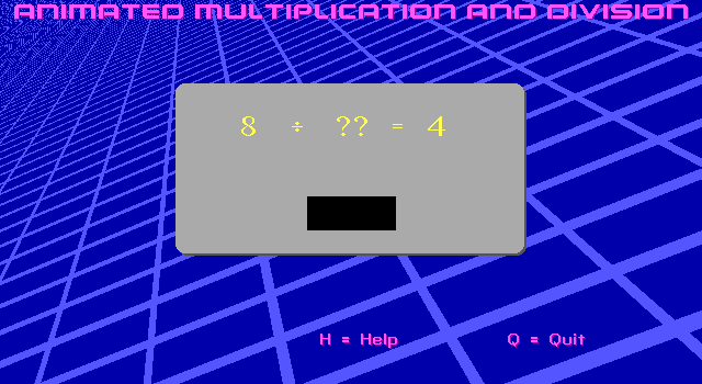 Gameplay of Animated Multiplication and Division