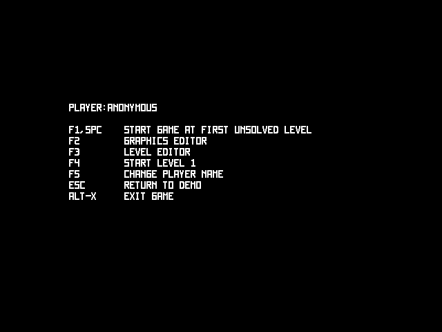 Title screen of Scavenger