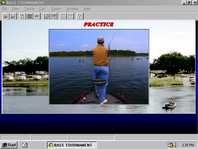 Gameplay of Jimmy Houston's Bass Tournament U.S.A. '97