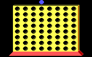 Title screen of EGA Connect Four