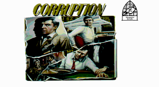 Title screen of Corruption