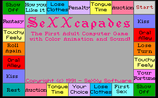 Title screen of SeXXcapades