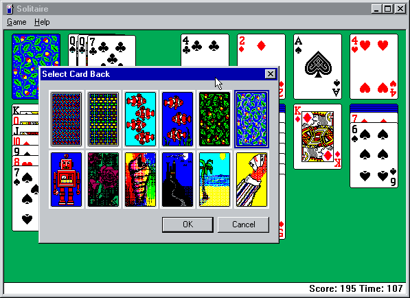 Gameplay of Microsoft Solitaire