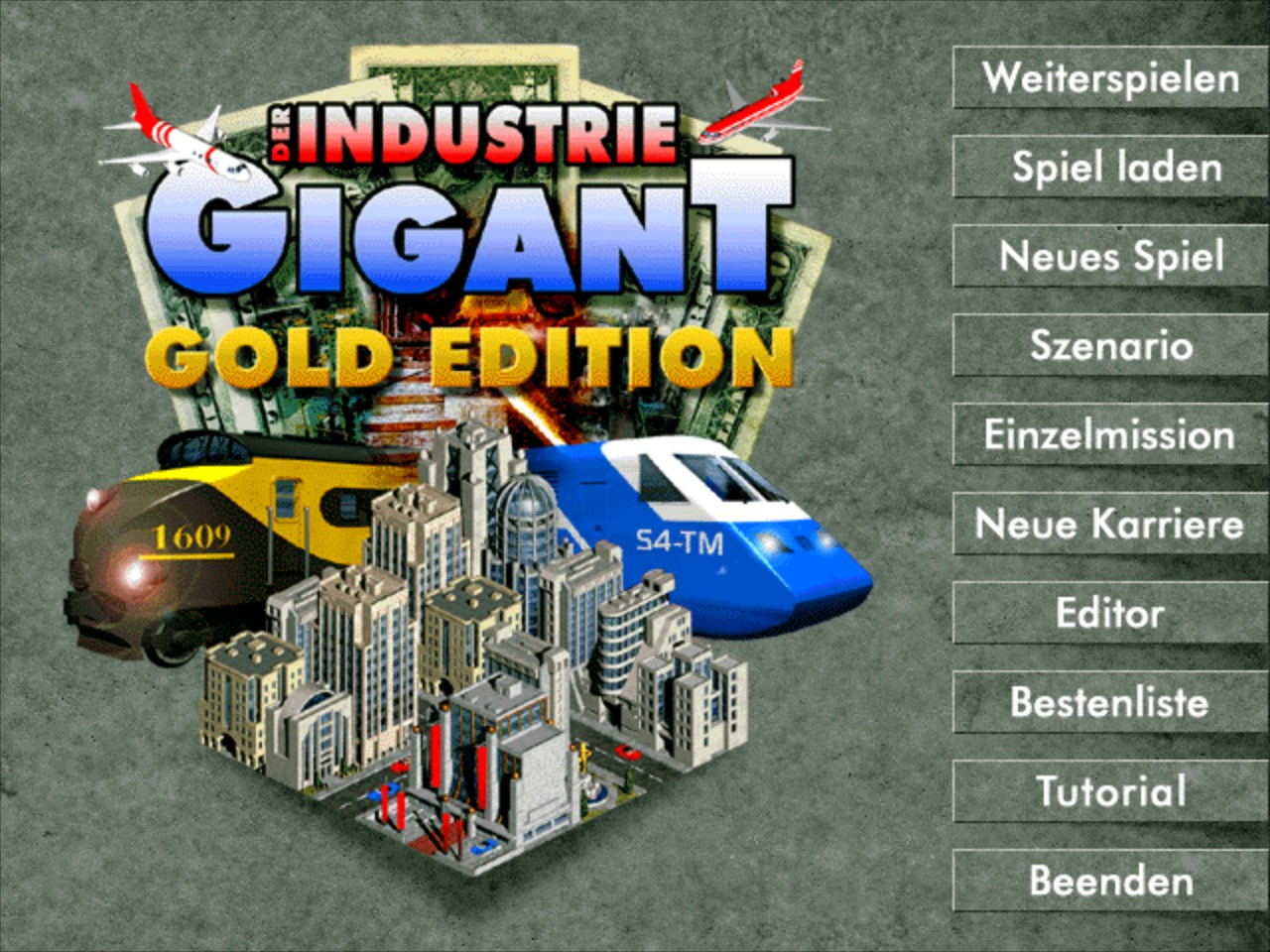 Title screen of Industry Giant: Gold Edition