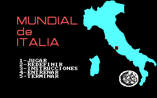 Title screen of Mundial de Italia