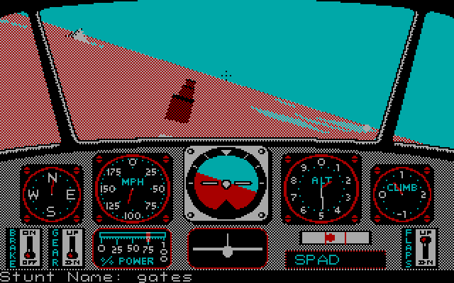 Gameplay of Chuck Yeager's Advanced Flight Trainer