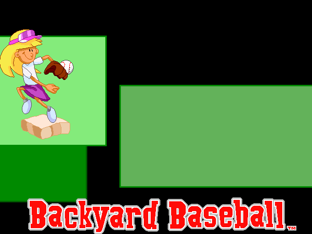 Title screen of Backyard Baseball