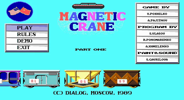 Box front of Magnetic Crane