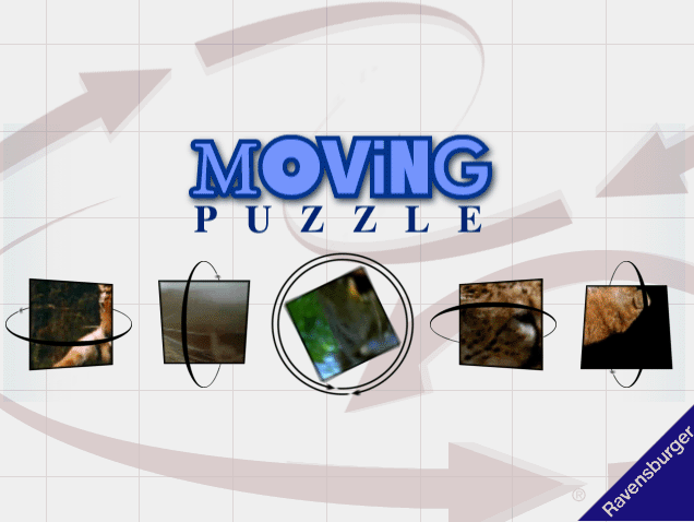 Title screen of Moving Puzzle: Cats