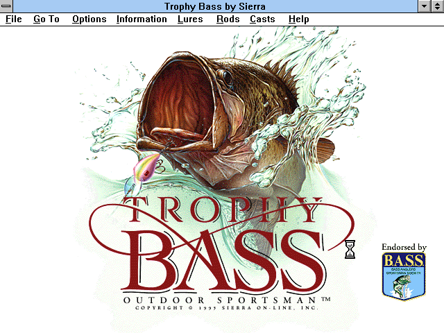 Title screen of Trophy Bass