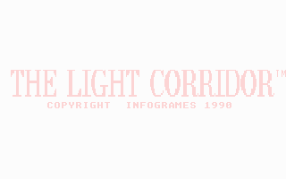 Title screen of The Light Corridor