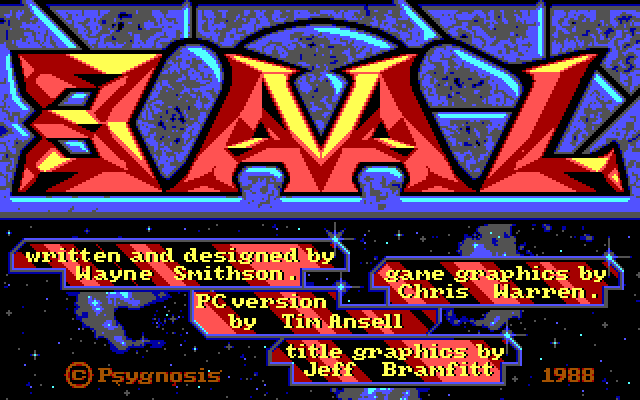 Title screen of Baal