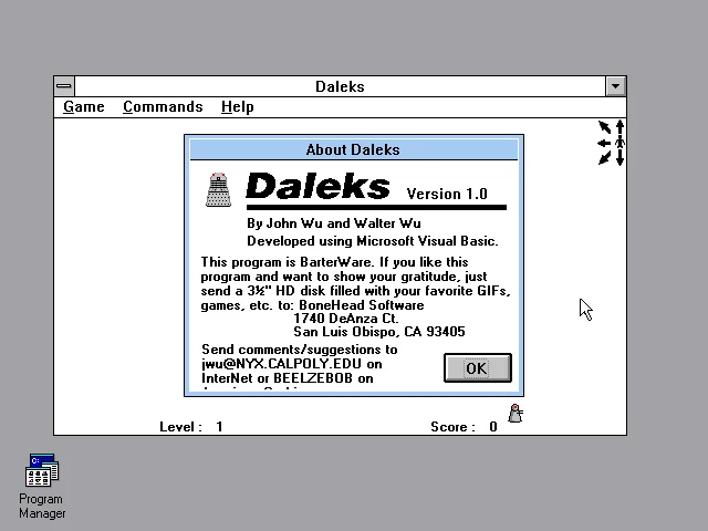 Box front of Daleks
