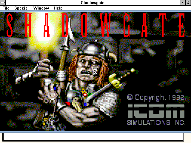 Title screen of Shadowgate