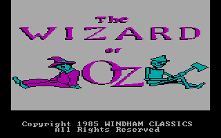 Title screen of The Wizard of Oz