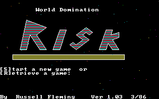 Title screen of Risk