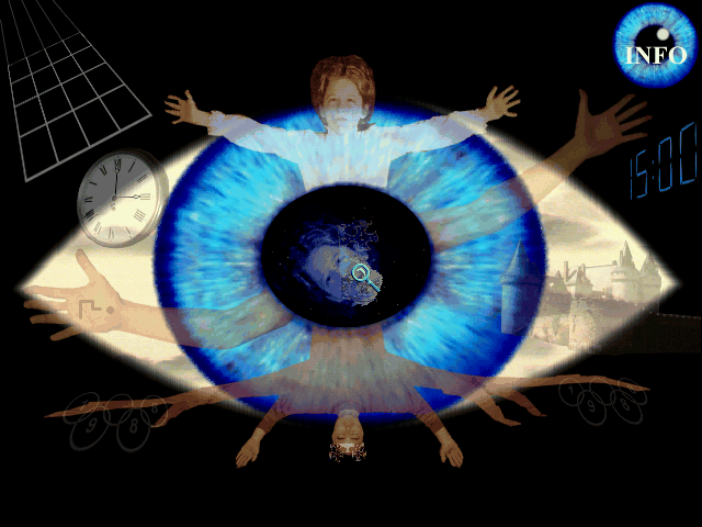 Title screen of Blue Ice
