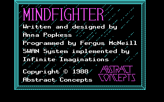 Title screen of Mindfighter