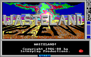 Title screen of Wasteland