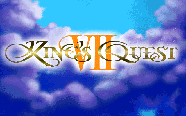 Title screen of King's Quest VII: The Princeless Bride