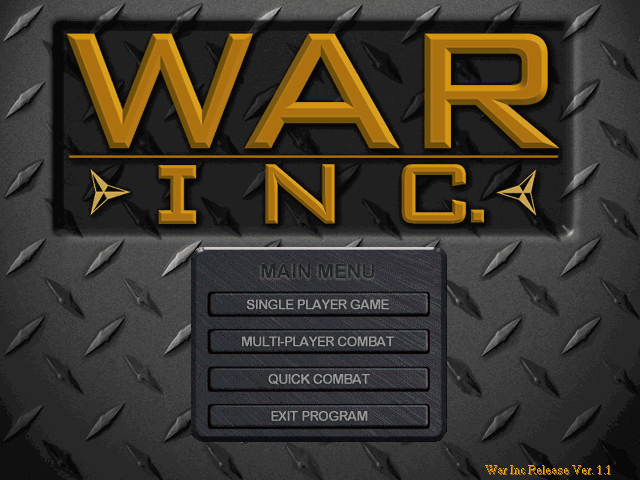 Title screen of War Inc.