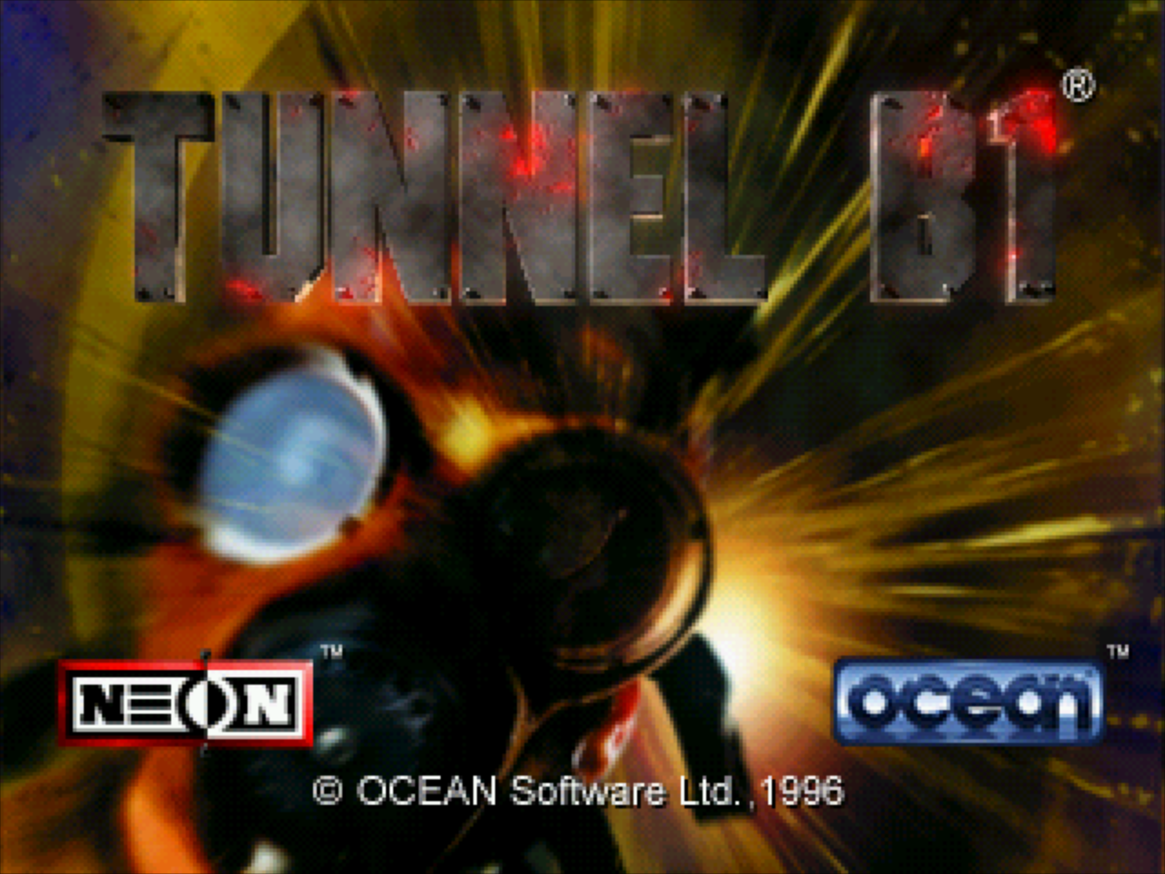 Title screen of Tunnel B1