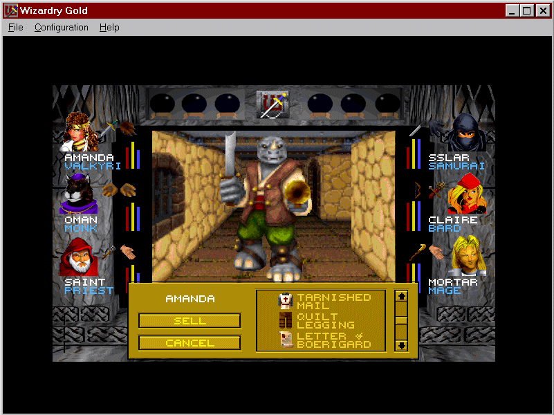 Gameplay of Wizardry Gold