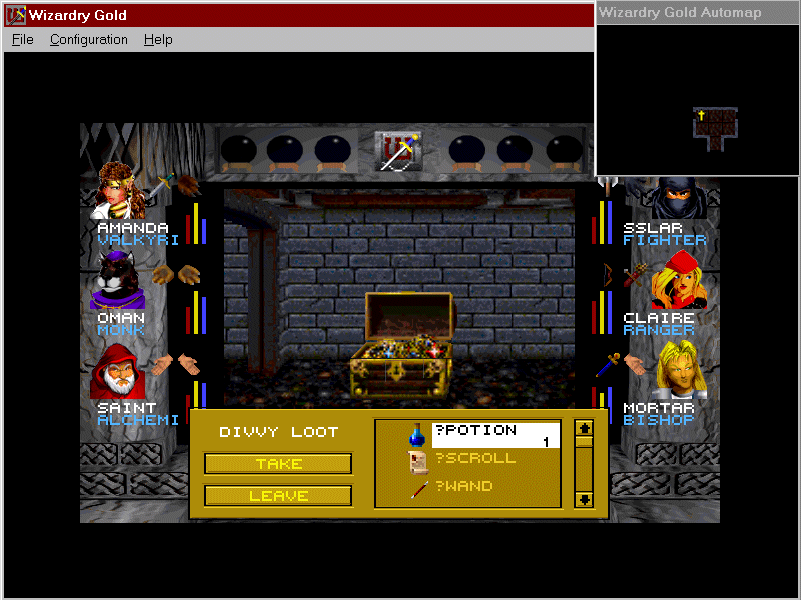 Gameplay of Wizardry Gold