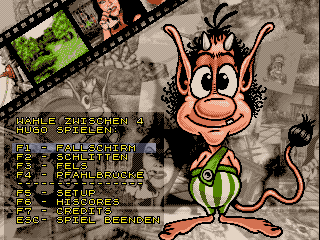 Title screen of Hugo 5