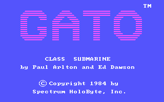 Title screen of GATO