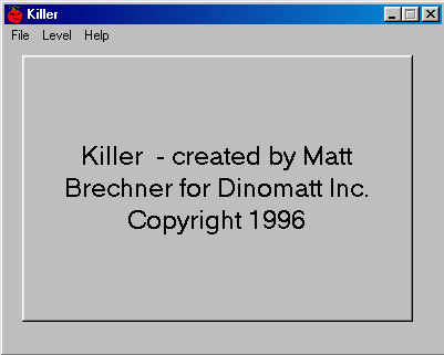 Title screen of Killer