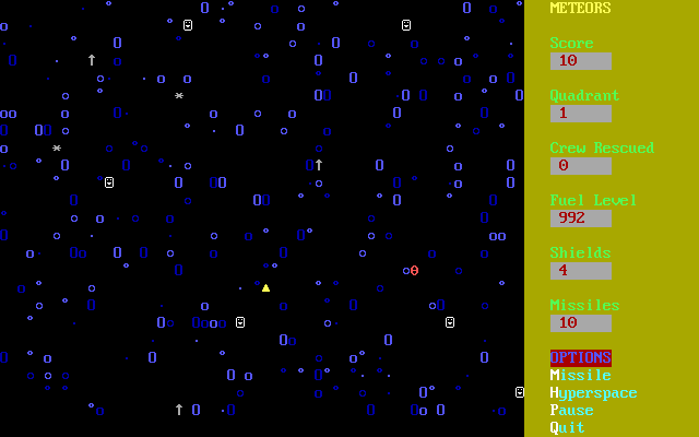 Gameplay of Meteors