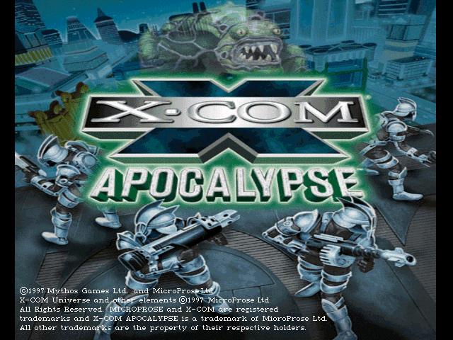 Title screen of X-COM: Apocalypse