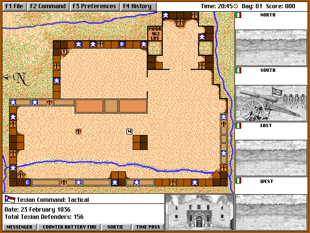 Gameplay of Defend The Alamo