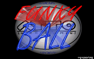 Title screen of Funky Ball