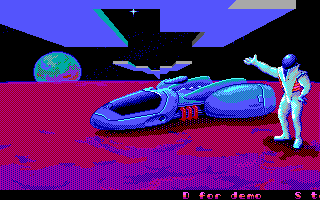 Title screen of Kosmonaut