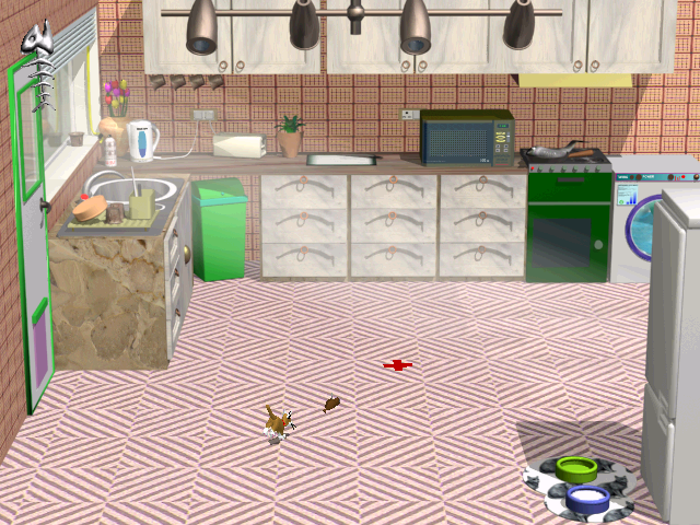Gameplay of 3D Pets: Splat the Cat