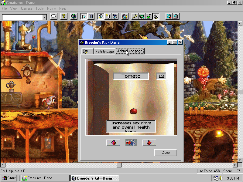 Gameplay of Creatures