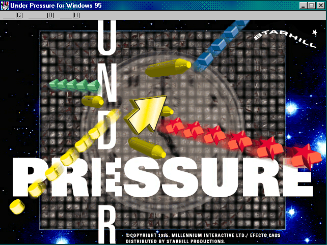 Title screen of Under Pressure