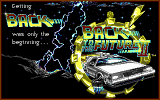 Title screen of Back to the Future Part II
