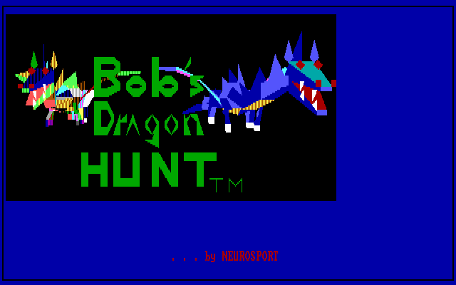 Title screen of Bob's Dragon Hunt