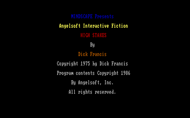 Title screen of High $take$