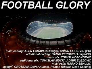 Title screen of Football Glory