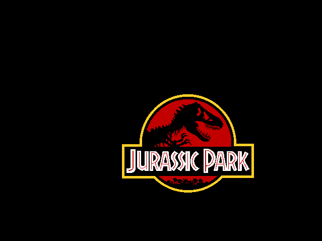 Title screen of Jurassic Park Screen Saver