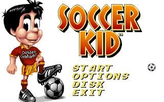 Title screen of Soccer Kid