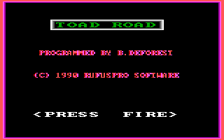 Title screen of Toad Road