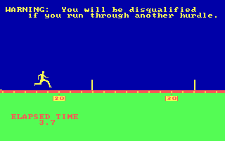 Gameplay of Microsoft Decathlon