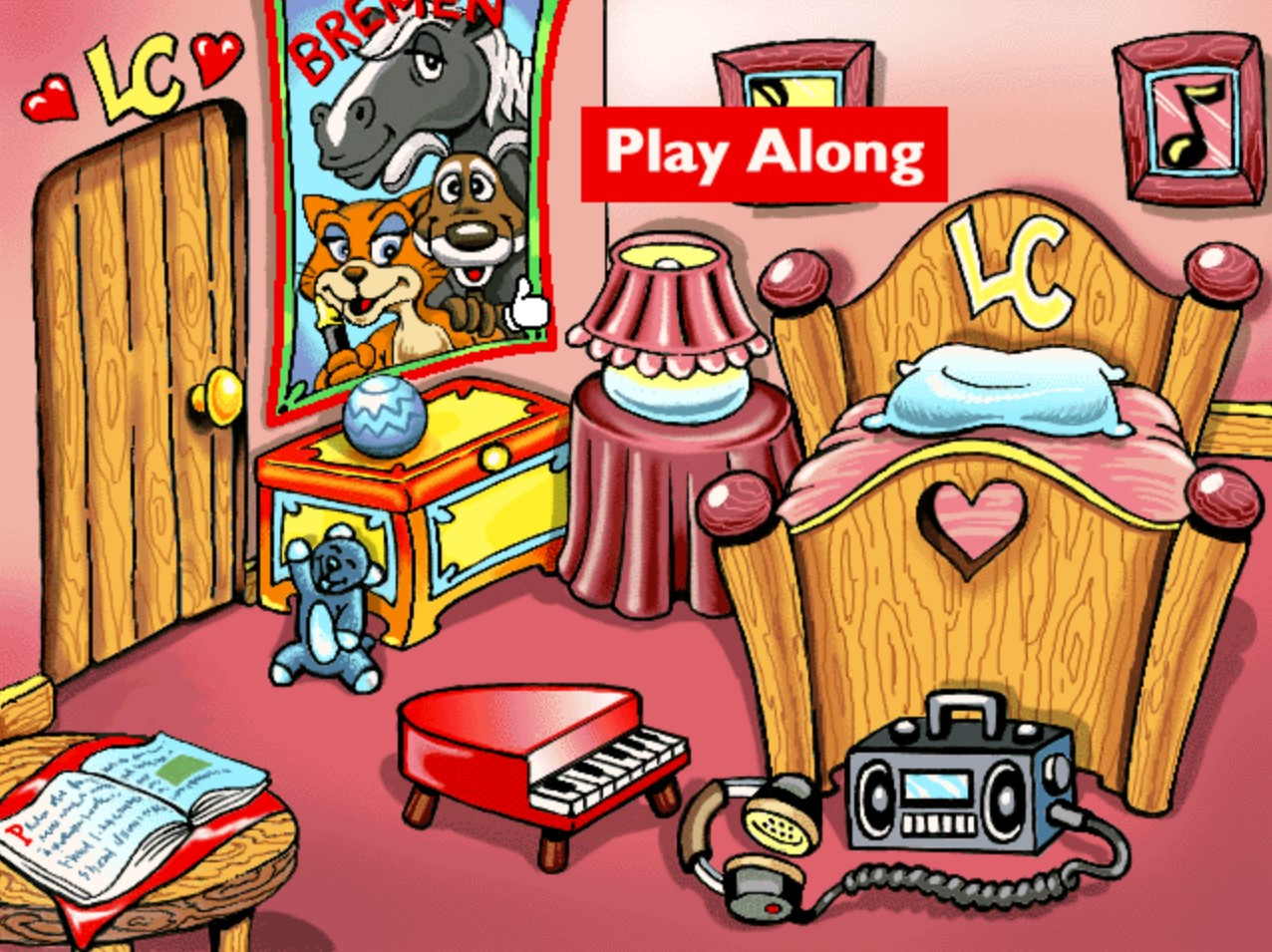 Gameplay of Lamb Chop Loves Music